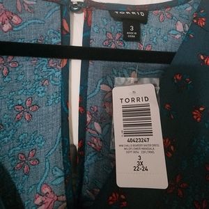 Torrid mini challis skater dress